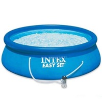 Надувной бассейн Easy Set, 244х76 см + фильтр-насос 220 В, INTEX (от 6 лет) - фото