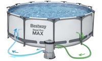 Каркасный бассейн Bestway Steel Pro Max 56408 (305х76) (+ фильтр насос) - фото